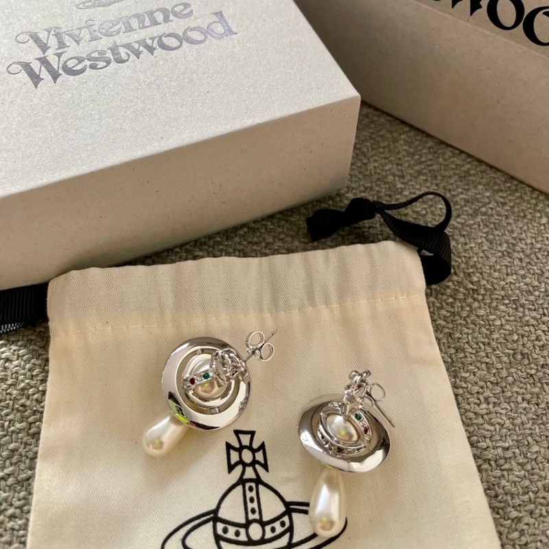 Vivienne Westwood 西太后 土星 🪐 耳環-1