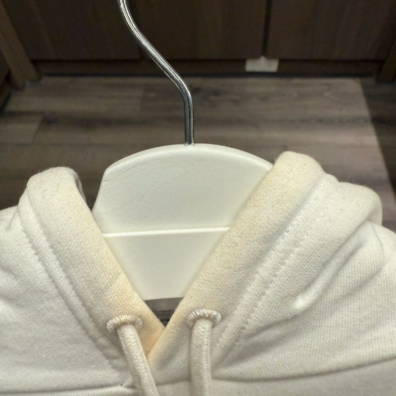 BALENCIAGA男款厚磅白色帽T-11