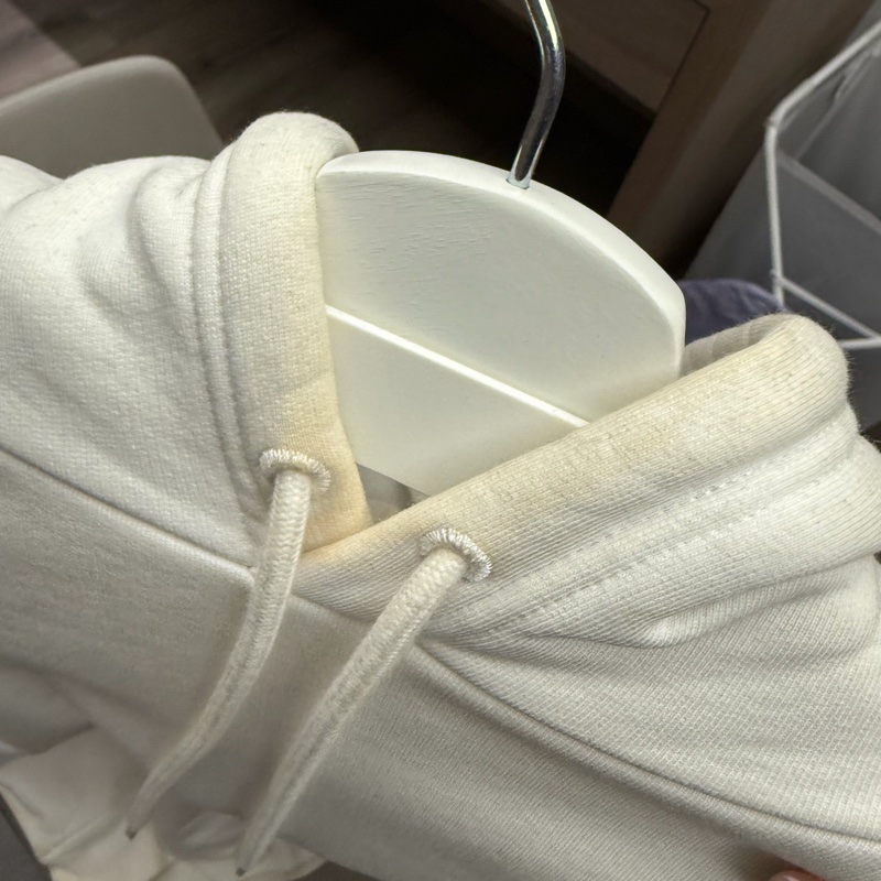 BALENCIAGA男款厚磅白色帽T-13