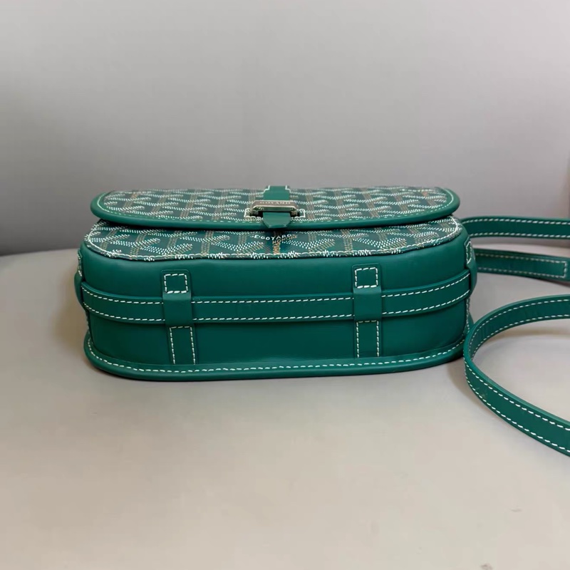 🈶購證 #近新全配 #超難買 Goyard BelvédèrePM郵差包 #牛油果綠-6