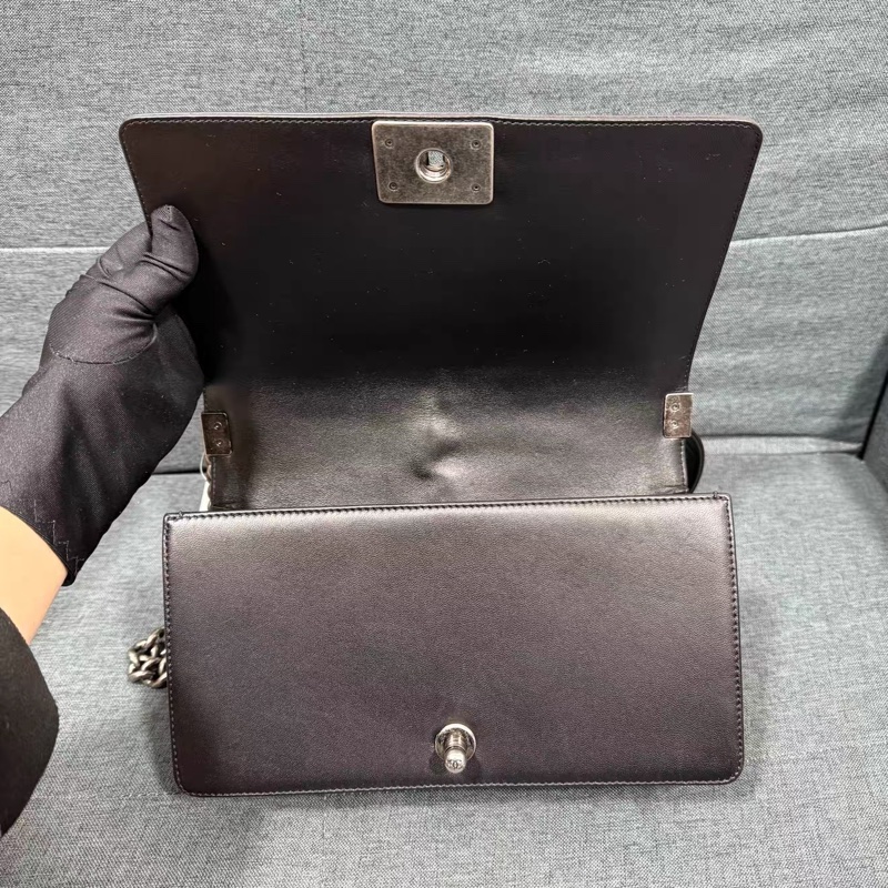 🈶購證 #25萬入手 #99新 香奈兒黑銀Leboy25鏈條斜挎包 #超爆款 #超甜價-8