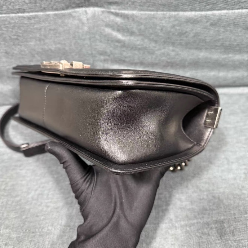 🈶購證 #25萬入手 #99新 香奈兒黑銀Leboy25鏈條斜挎包 #超爆款 #超甜價-12