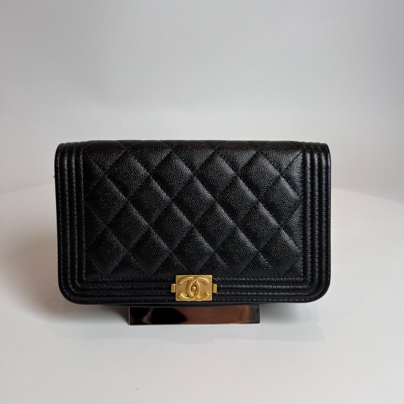 全新品 CHANEL BOY翻蓋手機包WOC AP3013/晶片款-0