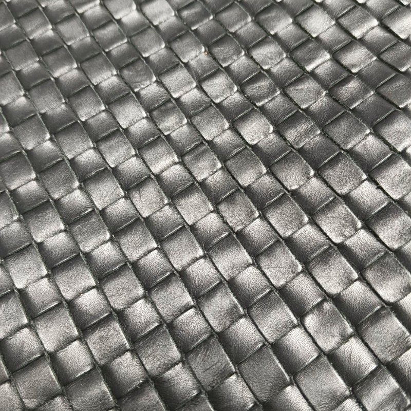 BOTTEGA VENETA 黑色牛皮編織斜挎包手提包單肩包 黑色五金 可拆卸肩帶-13