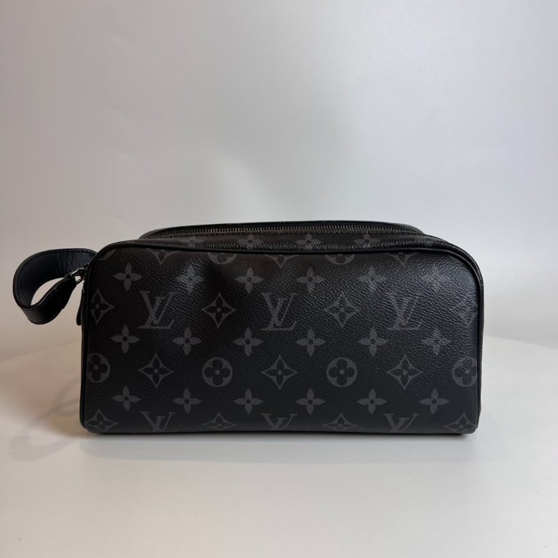 LV M46354/晶片款黑老花Dopp Kit 盥洗包-0