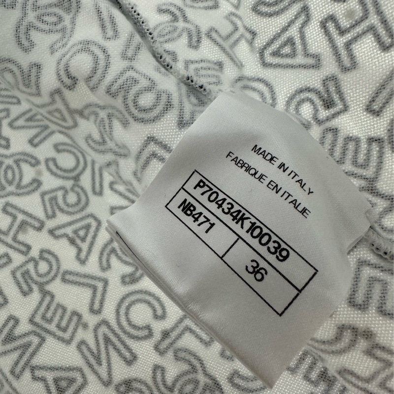 Chanel 香奈兒新款滿印字母logo 珠片背心 36 碼 扣包-4