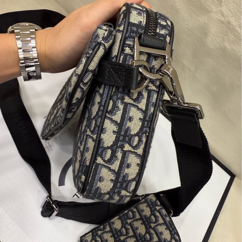 Dior 老花刺绣马鞍包三合一 斜挎包-6