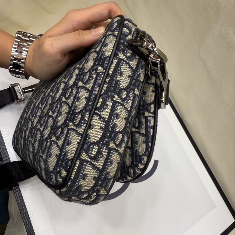 Dior 老花刺绣马鞍包三合一 斜挎包-8