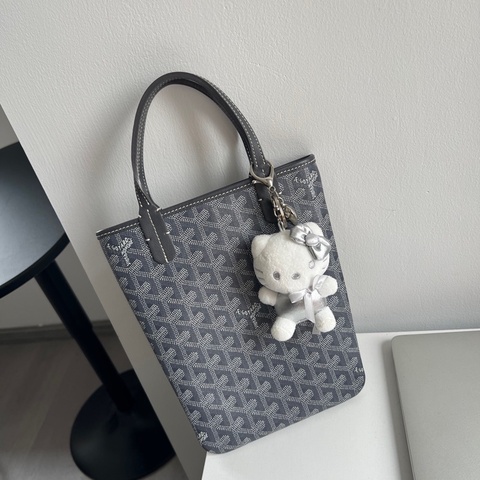 Goyard 灰色mini tote 手提 內裡乾淨 整體很新