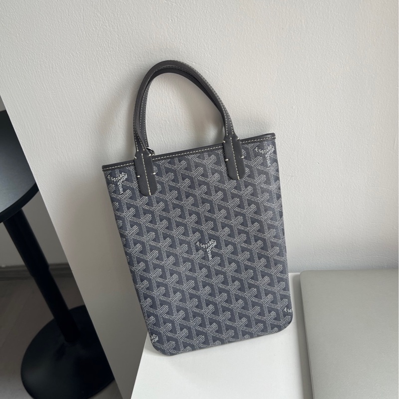 Goyard 灰色mini tote 手提 內裡乾淨 整體很新-1