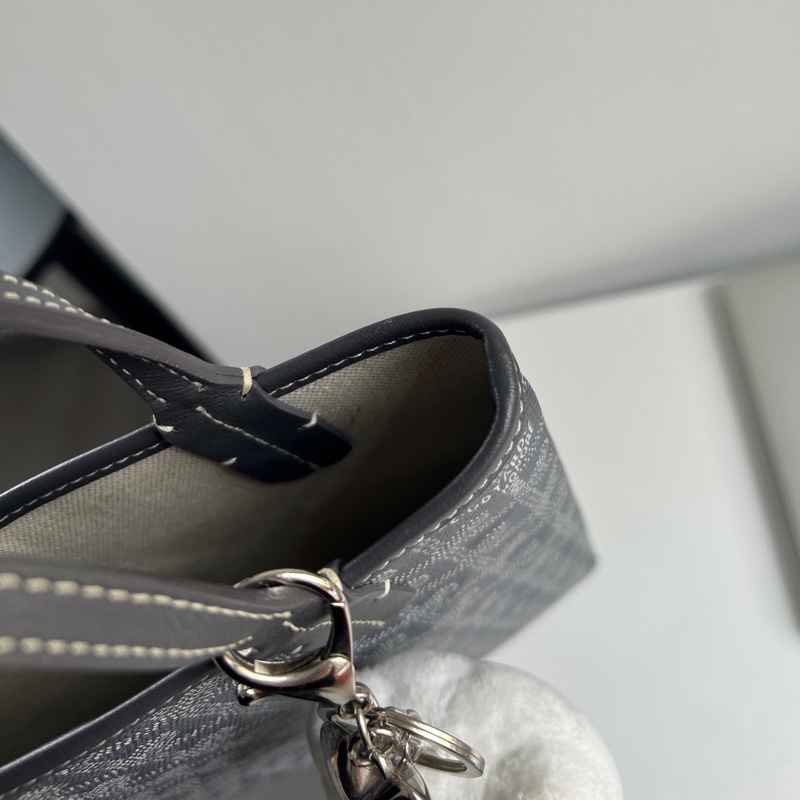 Goyard 灰色mini tote 手提 內裡乾淨 整體很新-4