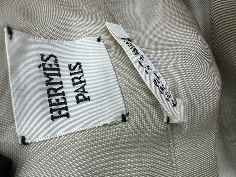 Hermes愛馬仕 真絲印花短裙 全新36碼-2