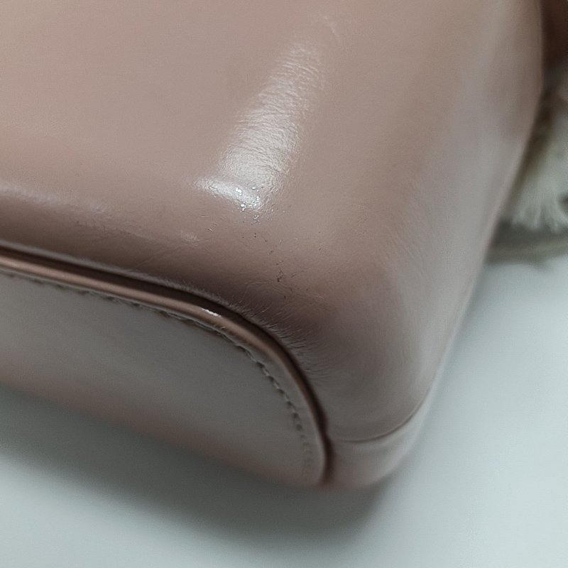 CHANEL GABRIELLE 中號 粉色牛皮菱格紋縫製流浪包-8