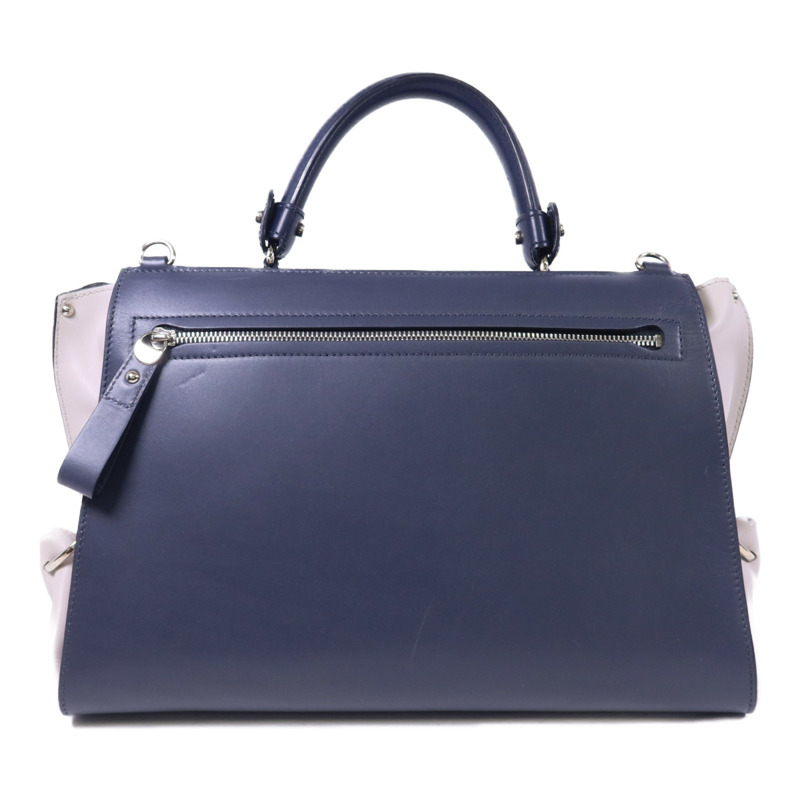 Salvatore Ferragamo 牛皮皮革2 Way Shoulder Bag銀扣手挽肩背兩用袋-1