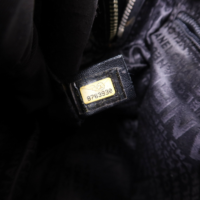 CHANEL 羊皮皮革Chain Shoulder Bag銀扣鏈帶肩背袋-7