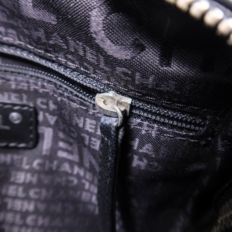 CHANEL 羊皮皮革Chain Shoulder Bag銀扣鏈帶肩背袋-8