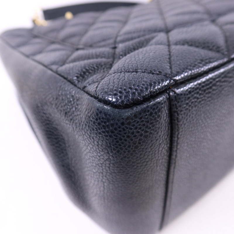 CHANEL 牛皮皮革GST Grand Shopping Tote Bag金扣鏈帶肩背袋-14