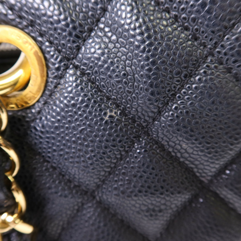 CHANEL 牛皮皮革GST Grand Shopping Tote Bag金扣鏈帶肩背袋-22