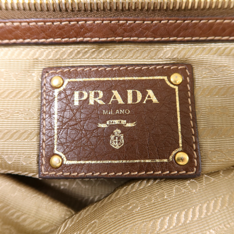 PRADA 帆布Tote Bag金扣手挽袋-6