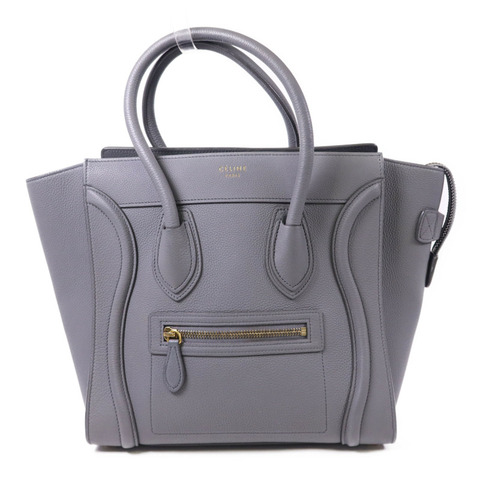 CELINE 牛皮皮革Micro Luggage金扣手挽袋