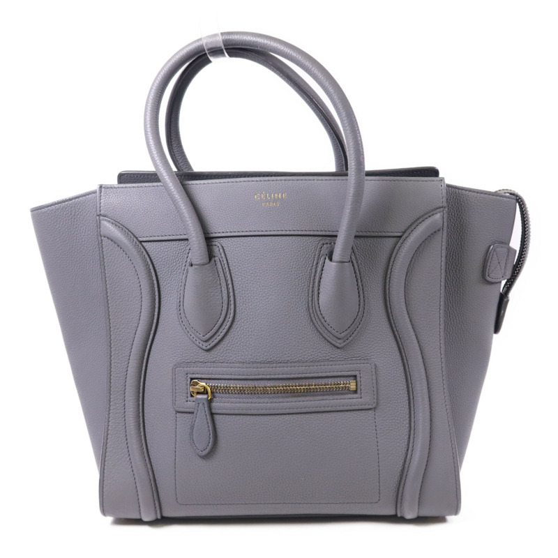 CELINE 牛皮皮革Micro Luggage金扣手挽袋-0