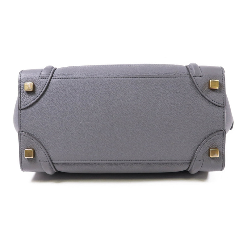 CELINE 牛皮皮革Micro Luggage金扣手挽袋-3