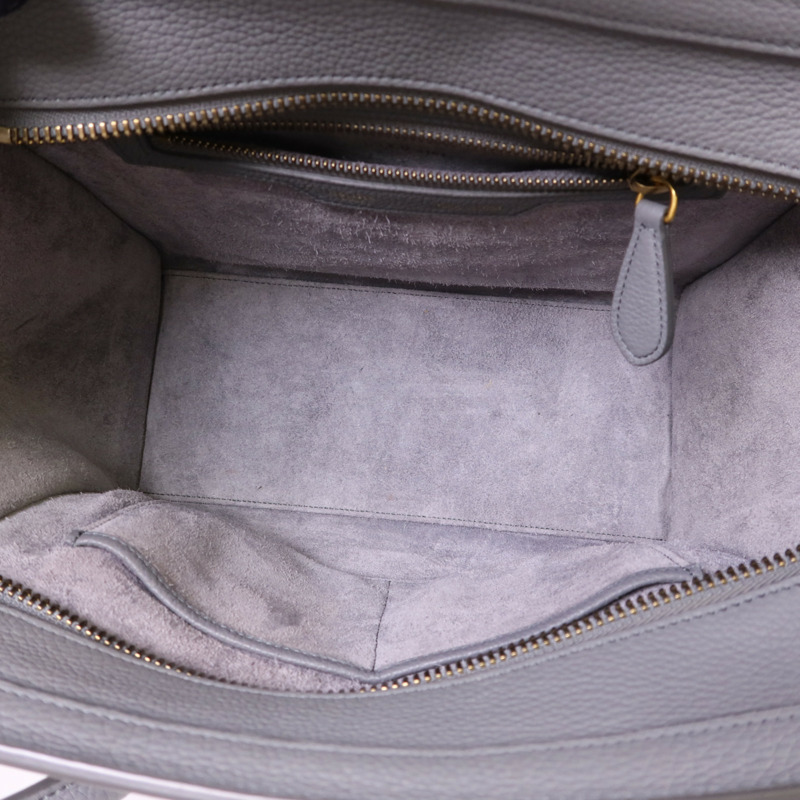 CELINE 牛皮皮革Micro Luggage金扣手挽袋-5