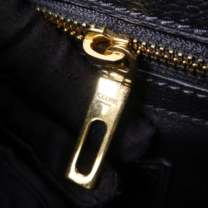CELINE 牛皮皮革Teen Celine Conti Bag金扣手挽肩背兩用袋-11