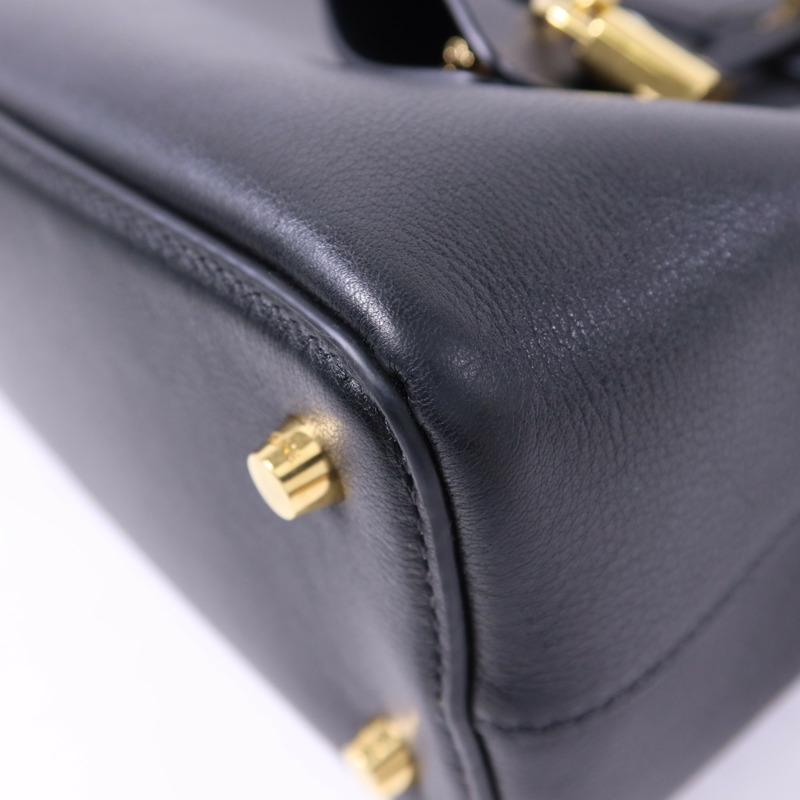 CELINE 牛皮皮革Teen Celine Conti Bag金扣手挽肩背兩用袋-12