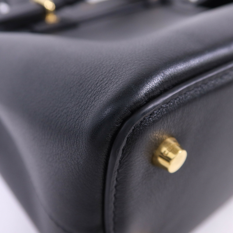 CELINE 牛皮皮革Teen Celine Conti Bag金扣手挽肩背兩用袋-13