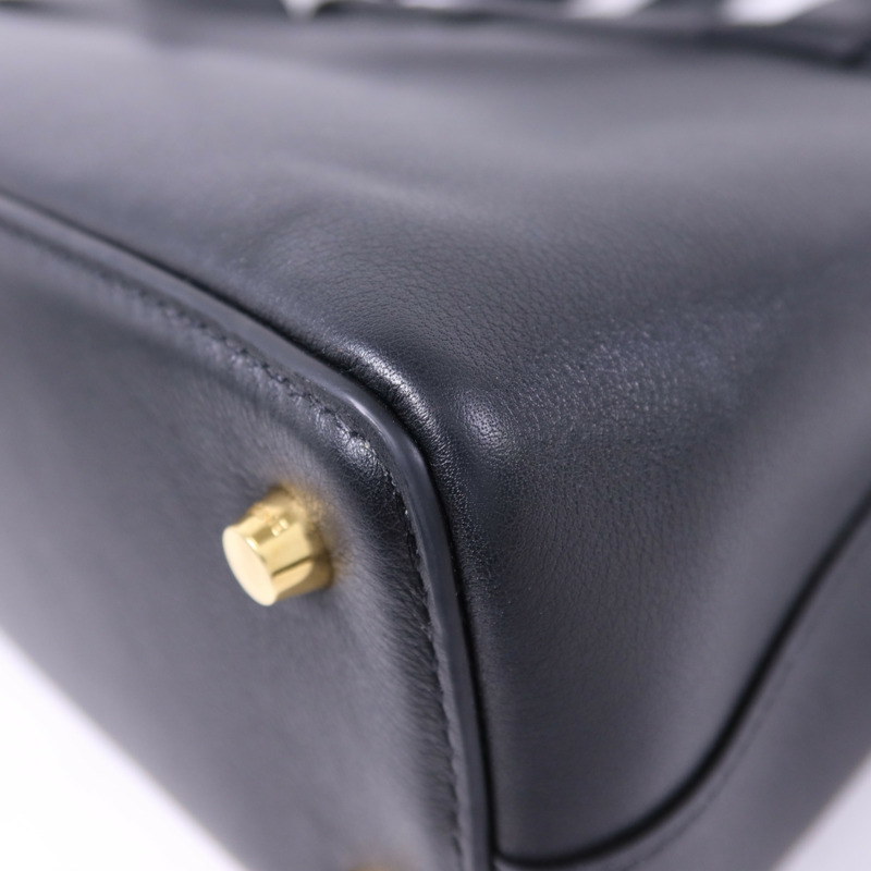 CELINE 牛皮皮革Teen Celine Conti Bag金扣手挽肩背兩用袋-14