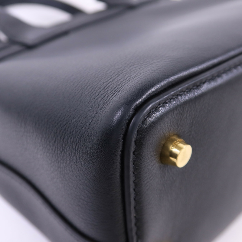 CELINE 牛皮皮革Teen Celine Conti Bag金扣手挽肩背兩用袋-15