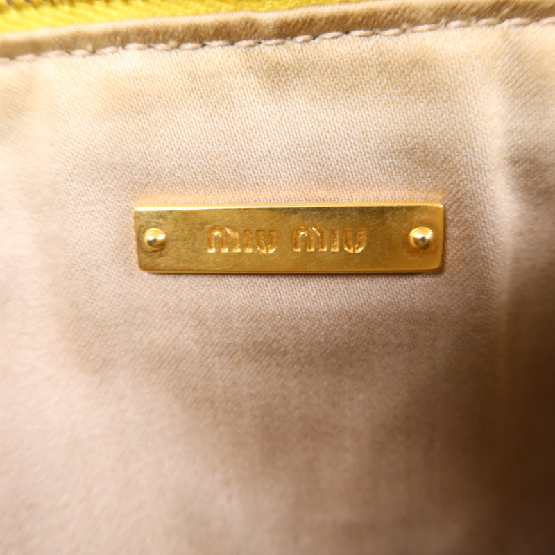Miu Miu 牛皮皮革Clutch Bag金扣手拿包-6