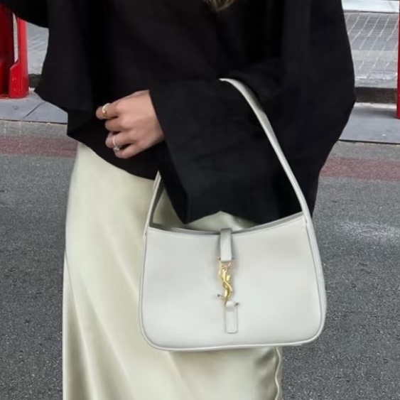 YSL 聖羅蘭 hobo 白色中號 五折入手🔥專櫃76650-1