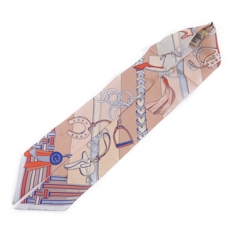 HERMES 絲質Twilly絲巾-3