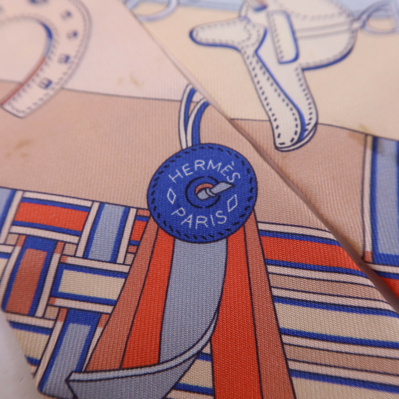 HERMES 絲質Twilly絲巾-5