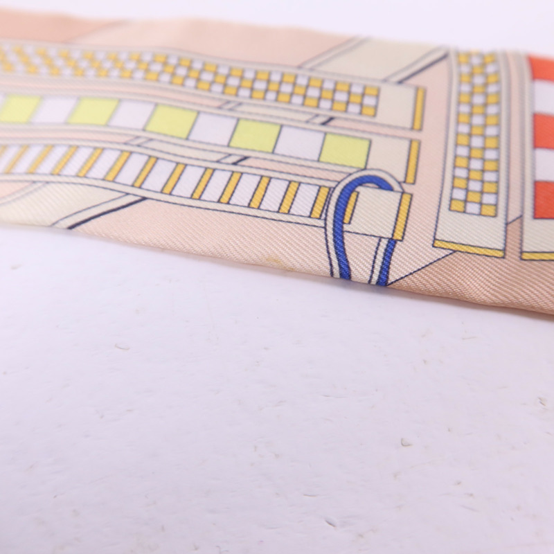 HERMES 絲質Twilly絲巾-9