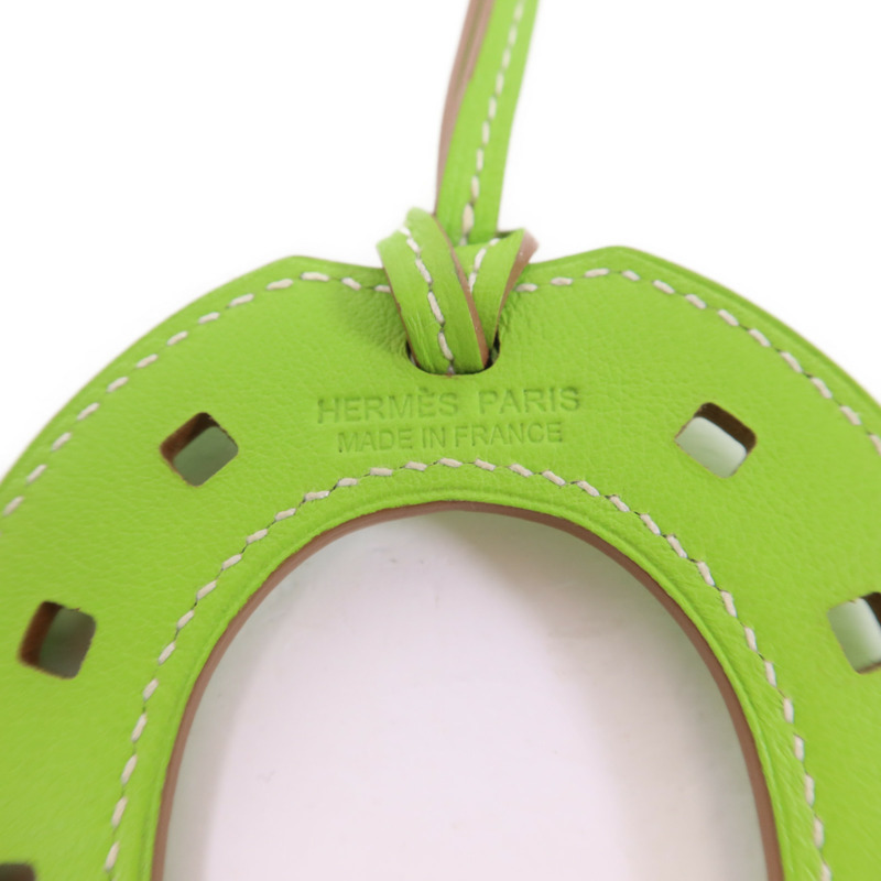 HERMES Swift皮革Paddock Horse Shoes Charm掛飾-3