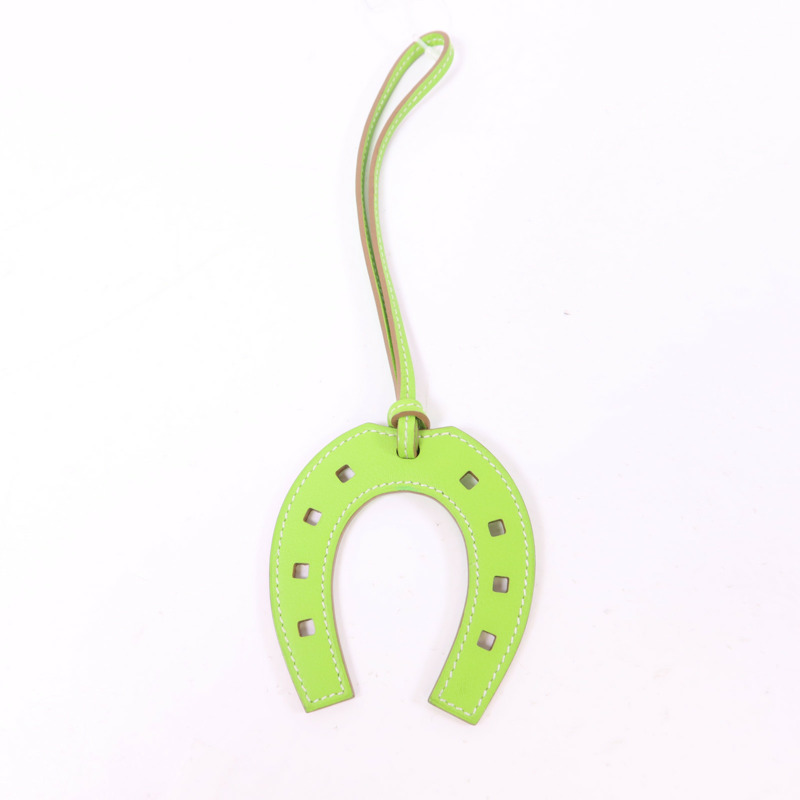 HERMES Swift皮革Paddock Horse Shoes Charm掛飾-4