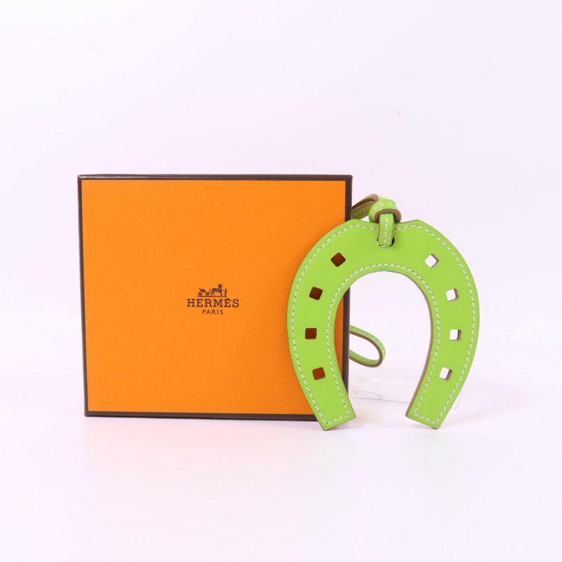 HERMES Swift皮革Paddock Horse Shoes Charm掛飾-5