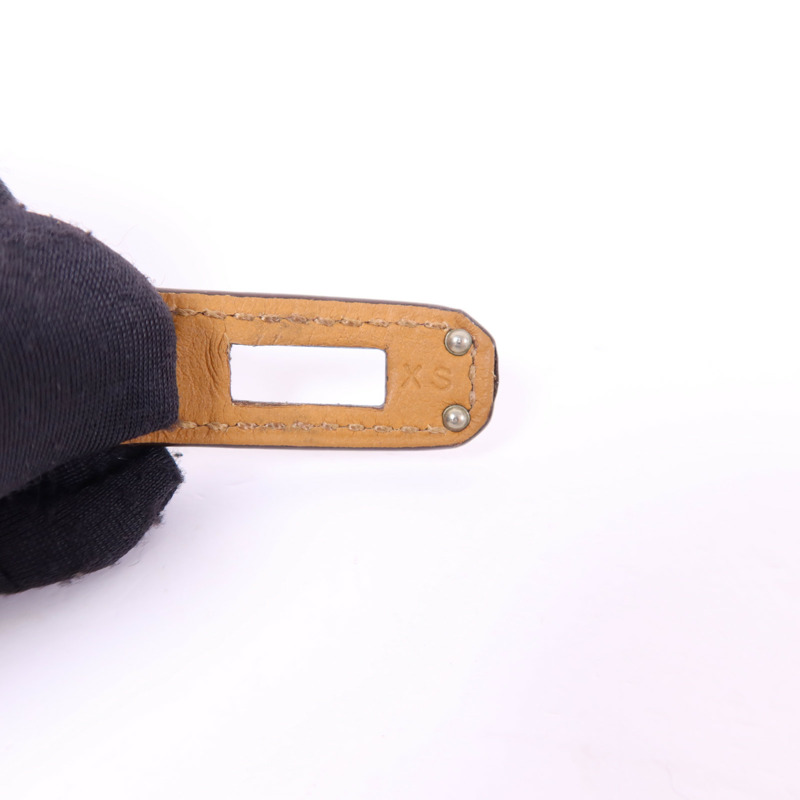 HERMES Swift皮革Kelly Double Tour銀扣手鐲Tosca Hermes#XS-9