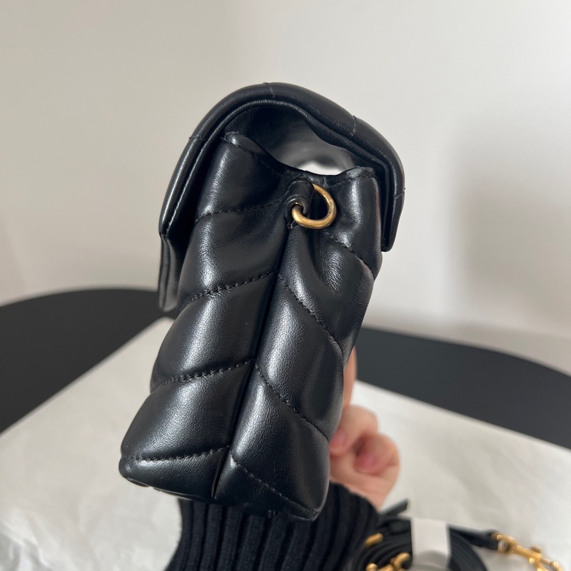 YSL 聖羅蘭Loulou toy 黑金 方胖子-1