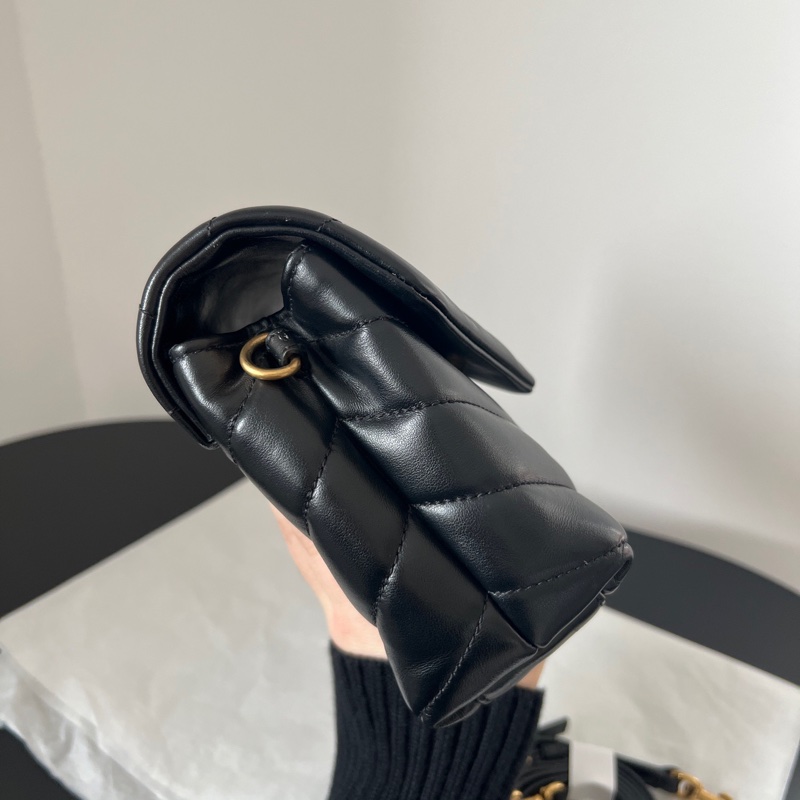 YSL 聖羅蘭Loulou toy 黑金 方胖子-2