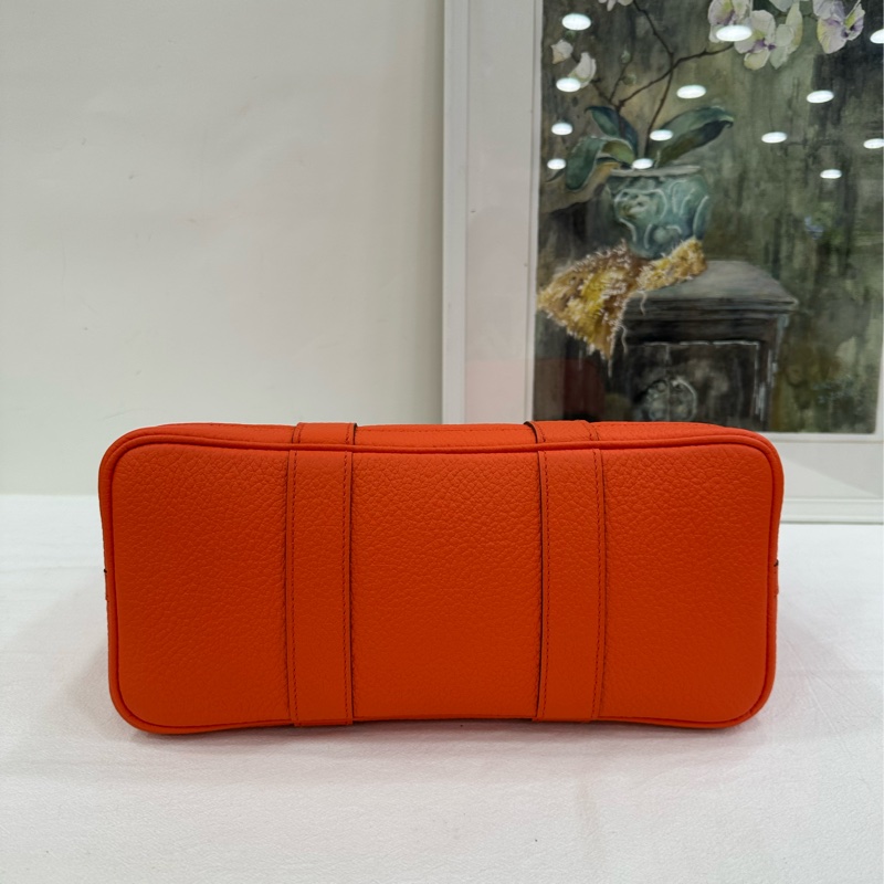 Hermes花園包30 Garden party 黃金尺寸 2R芍藥粉 包身硬挺,99新 T刻-5