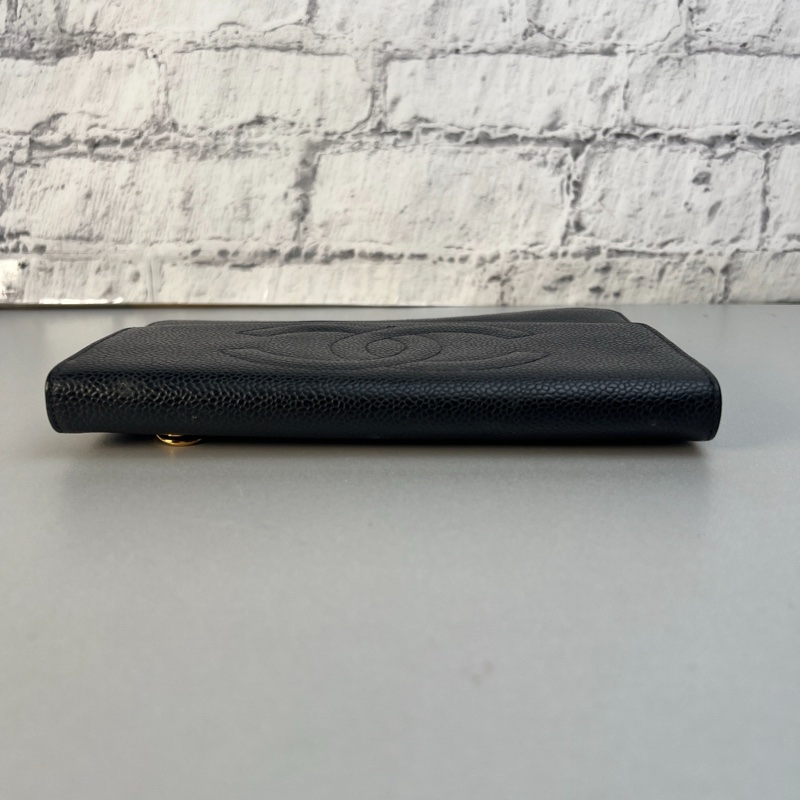 Chanel 荔枝皮大logo長夾-7