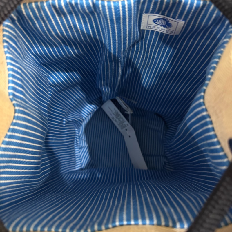 Hermes 愛馬仕 海洋系列帆布肩背包/全新閒置美品-3