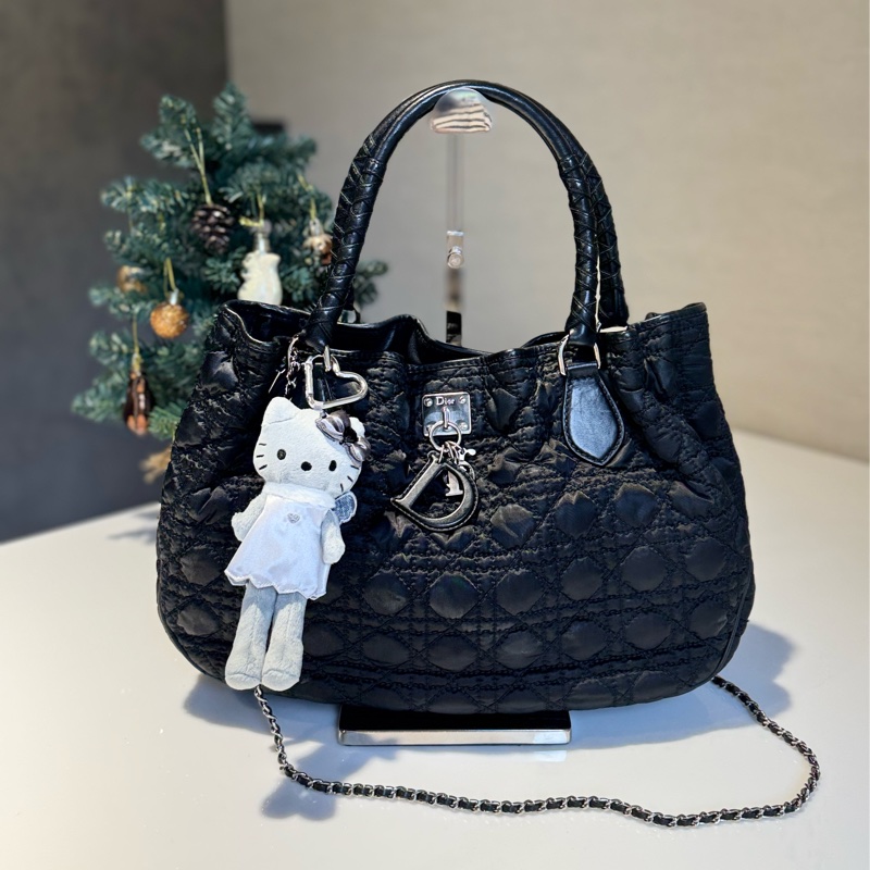 Dior 菱格紋黛妃托包 Toujours-0