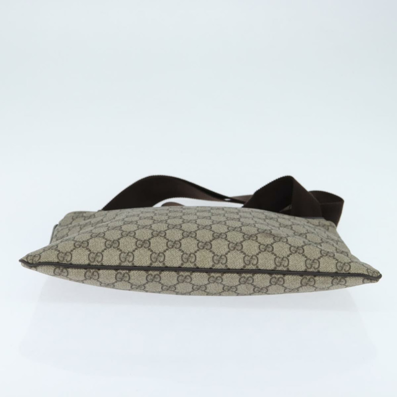 【日本直送】GUCCI GG Supreme 單肩包 PVC 米色 金色 201446 正品 148846-4