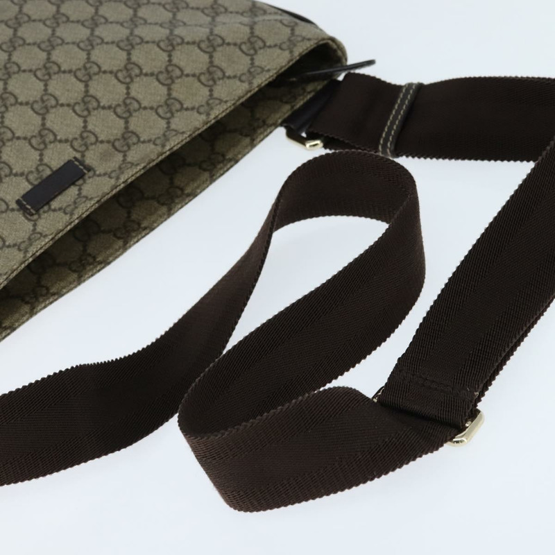 【日本直送】GUCCI GG Supreme 單肩包 PVC 米色 金色 201446 正品 148846-6