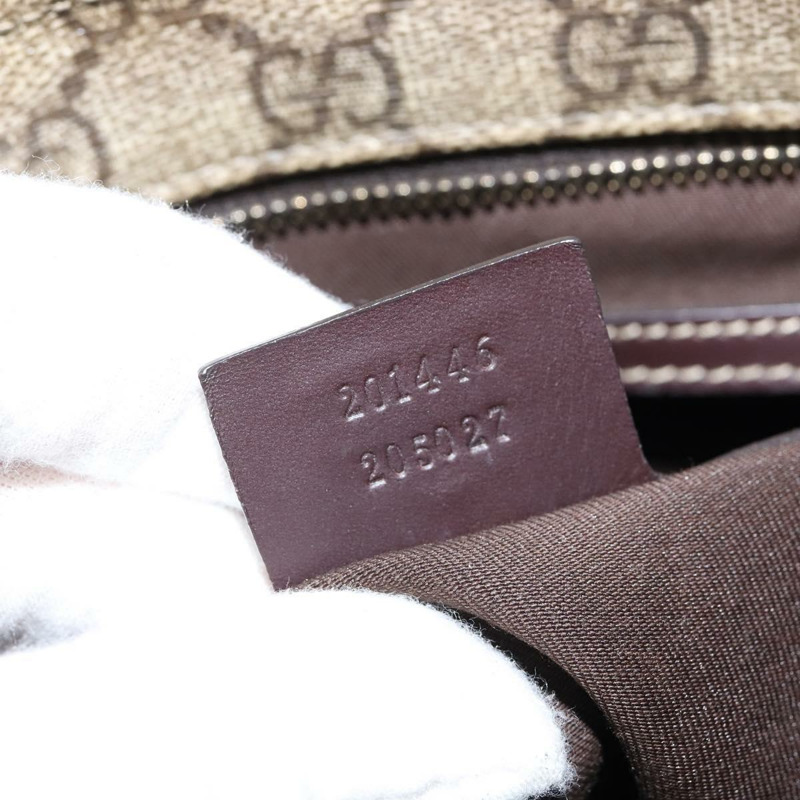 【日本直送】GUCCI GG Supreme 單肩包 PVC 米色 金色 201446 正品 148846-11